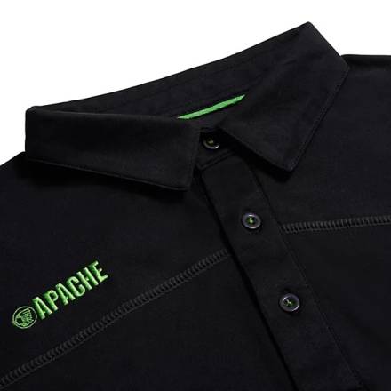 Apache Langley Black Polo Shirt - Medium
